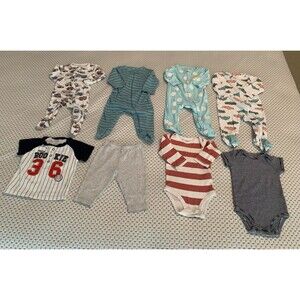 Baby Boys Clothes 6 Months Footie Pajamas Bodysuits Sweats Tee Carters +1 Other